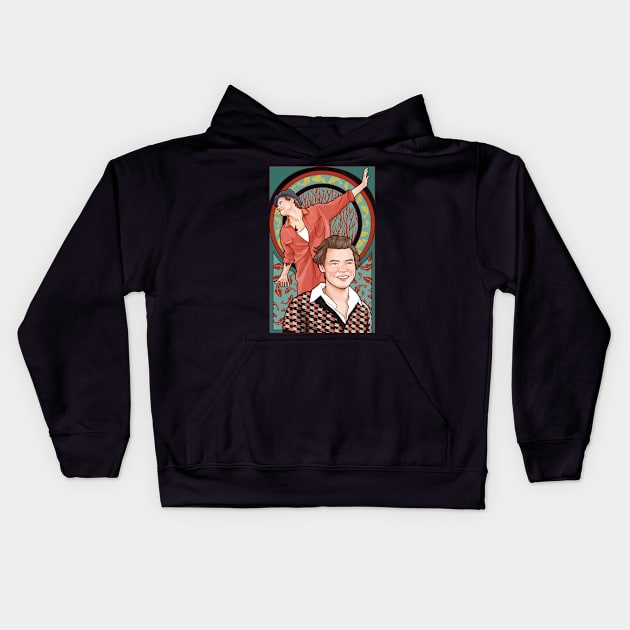 adore nouveau Kids Hoodie by ohnoballoons